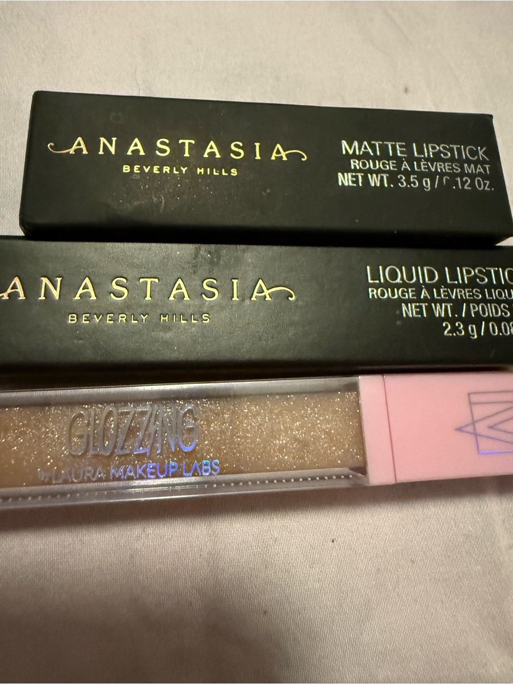 Anastasia Beverly Hills Pink Matte Lipstick & Glitter Liquid Gloss Duo